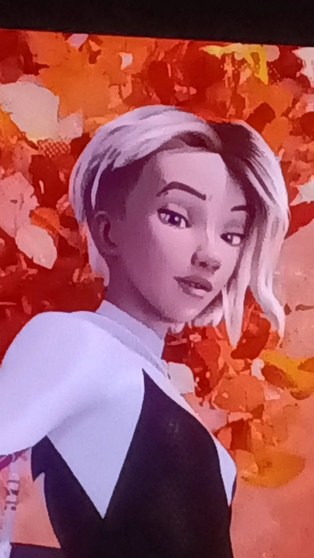 ai character: gwen stacy  background