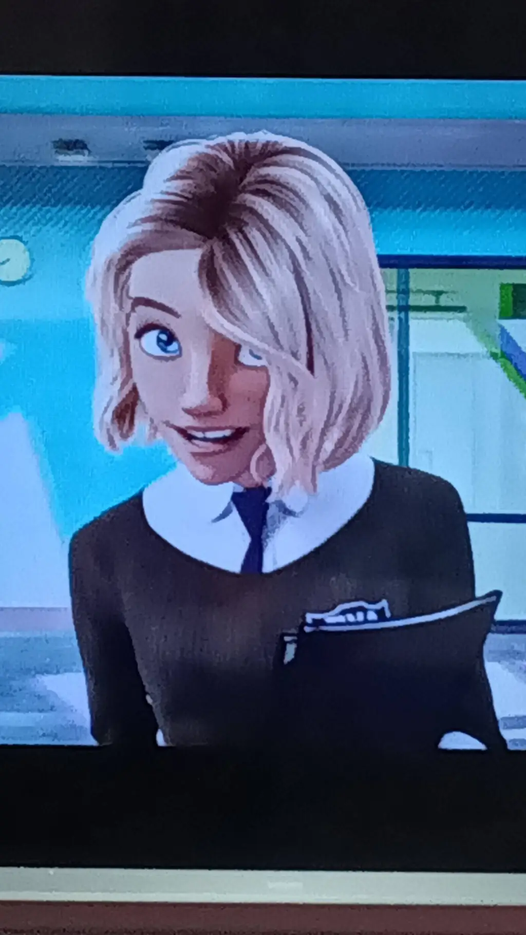 ai character: Gwen stacy  background