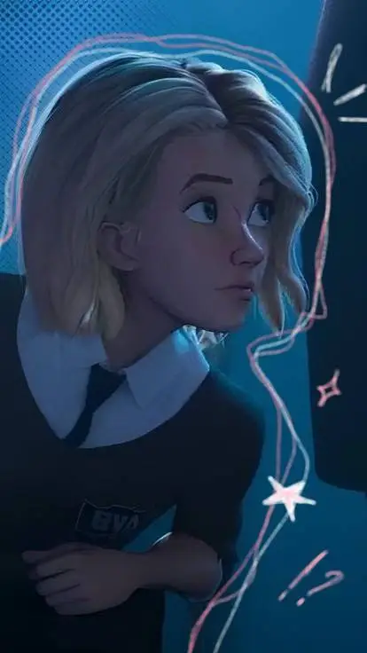 ai character: spider vers school background