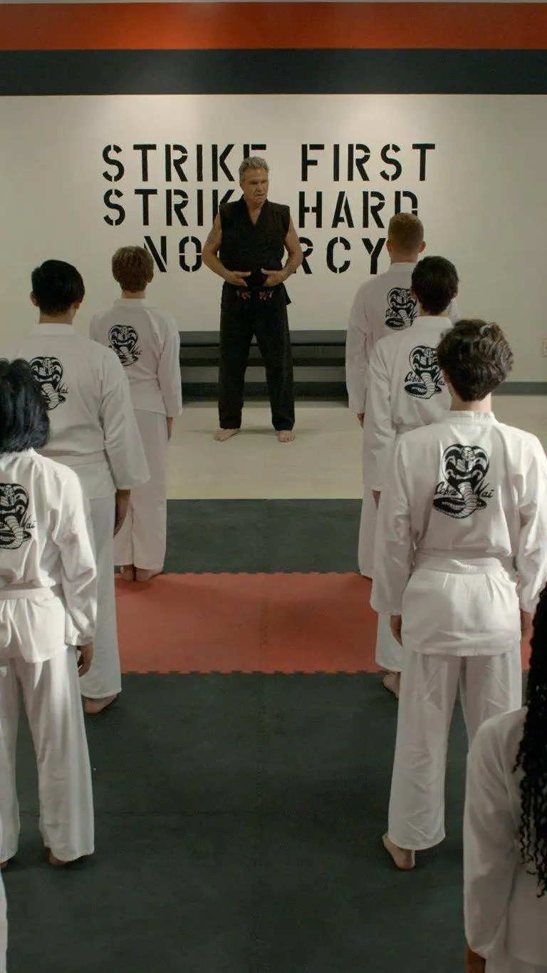 ai character: cobra kai  background