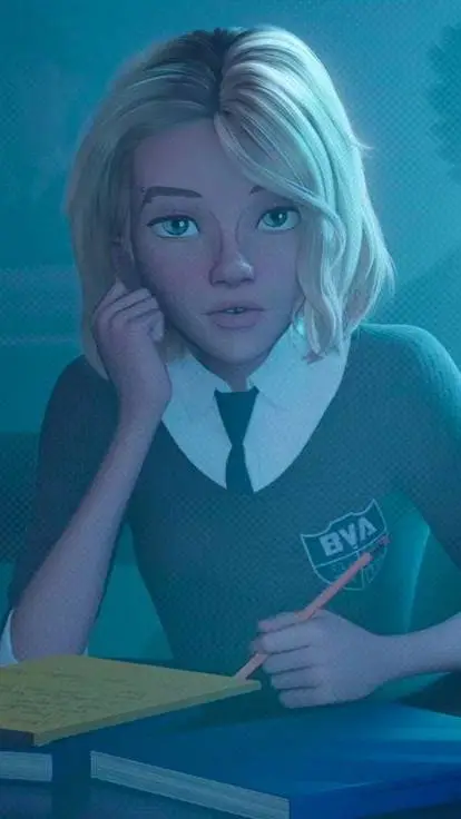 ai character: Gwen stacy  background