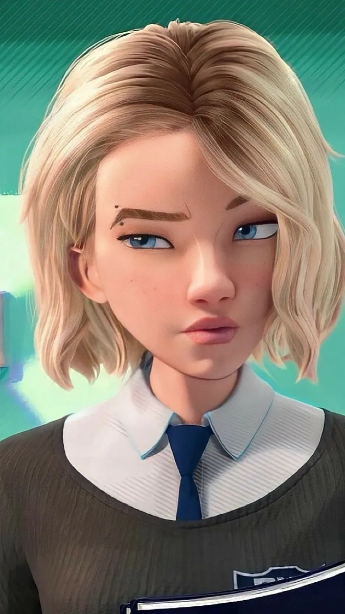 ai character: spider-gwen  background