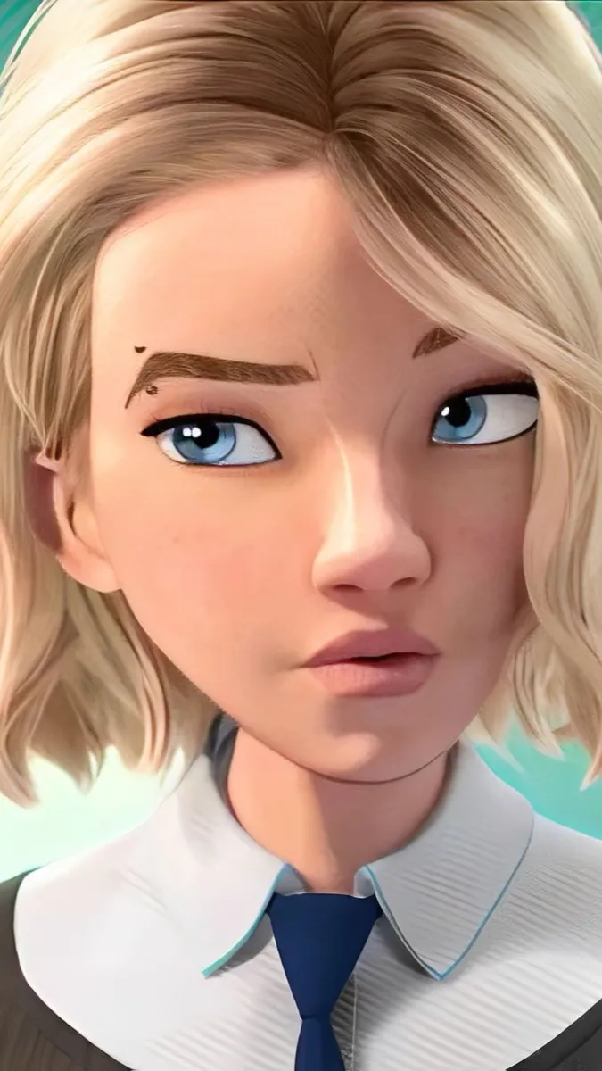 ai character: Gwen stacy  background