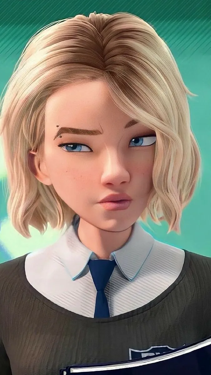 ai character: spider-gwen  background