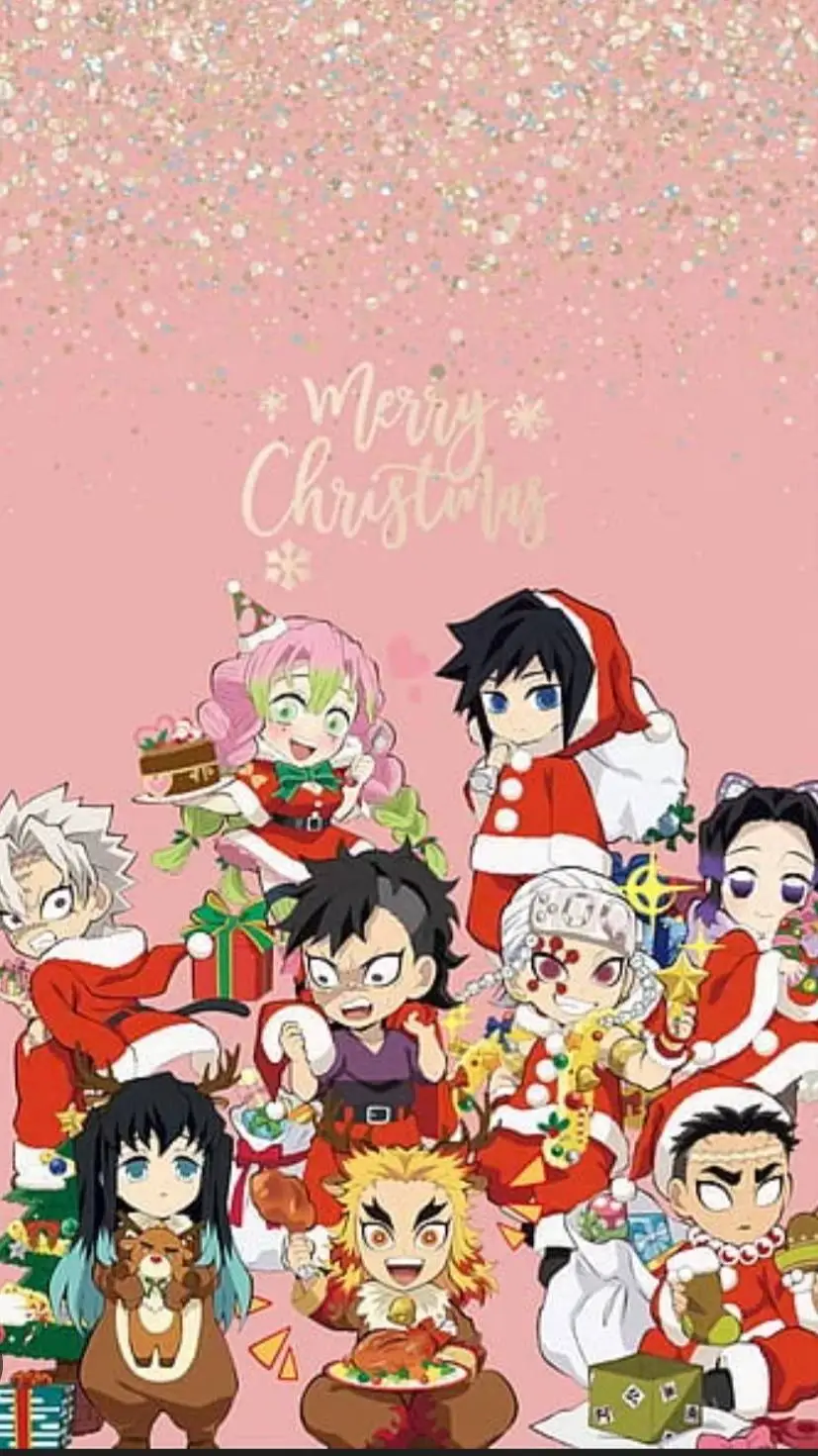 ai character: KNY CHRISTMAS  background