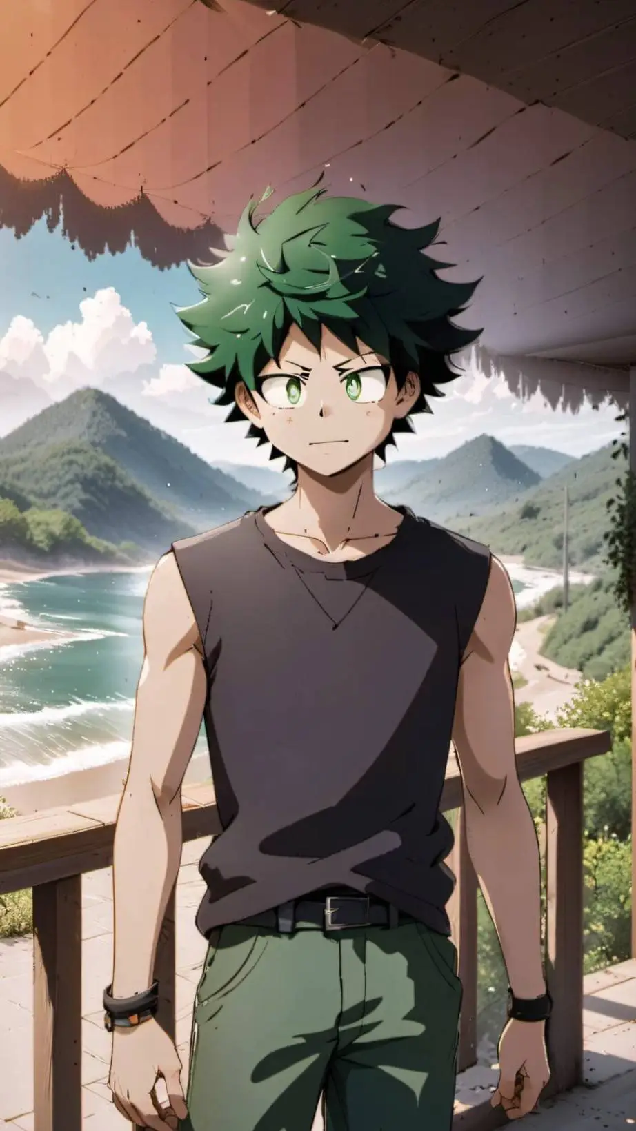 ai character: Izuku (y/n hurt) background