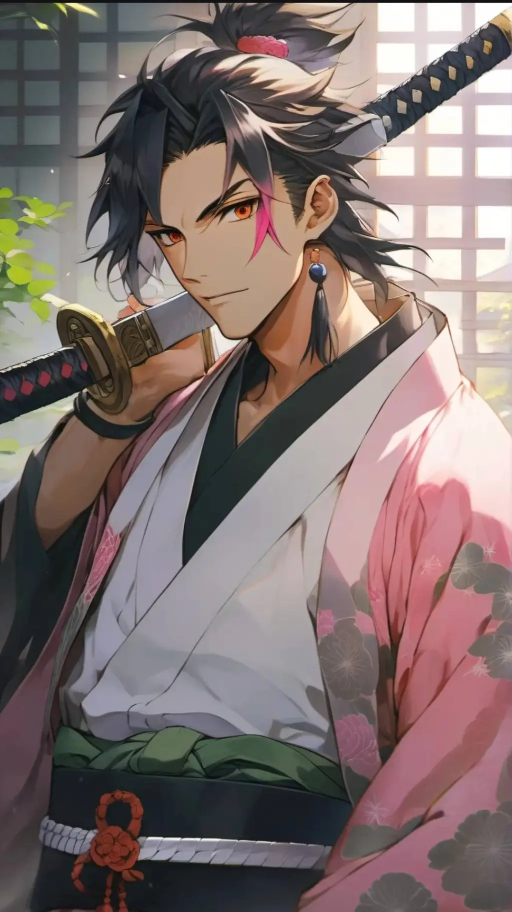 ai character: demon Slayer background