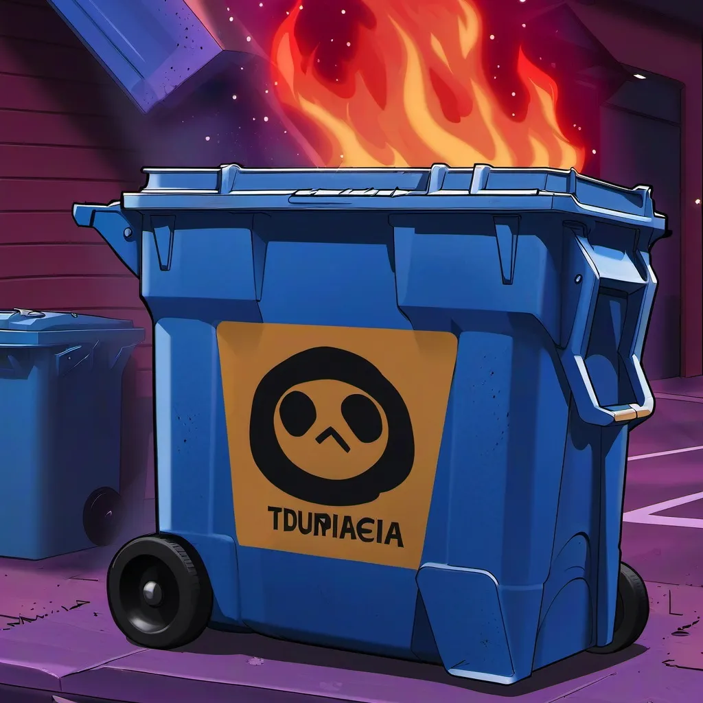 chat with ai character: Dumpster Fire