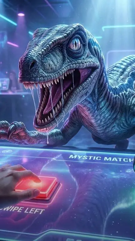 ai character: Blue background