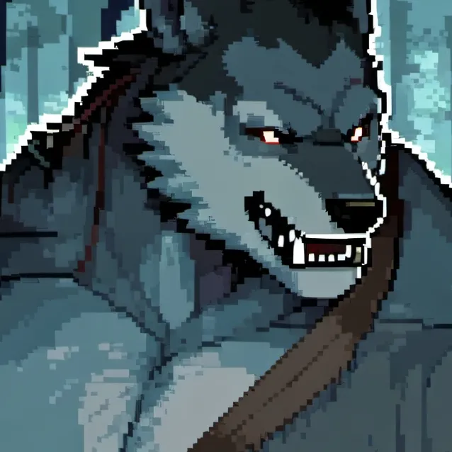 chat with ai character: Big belly Werewolf