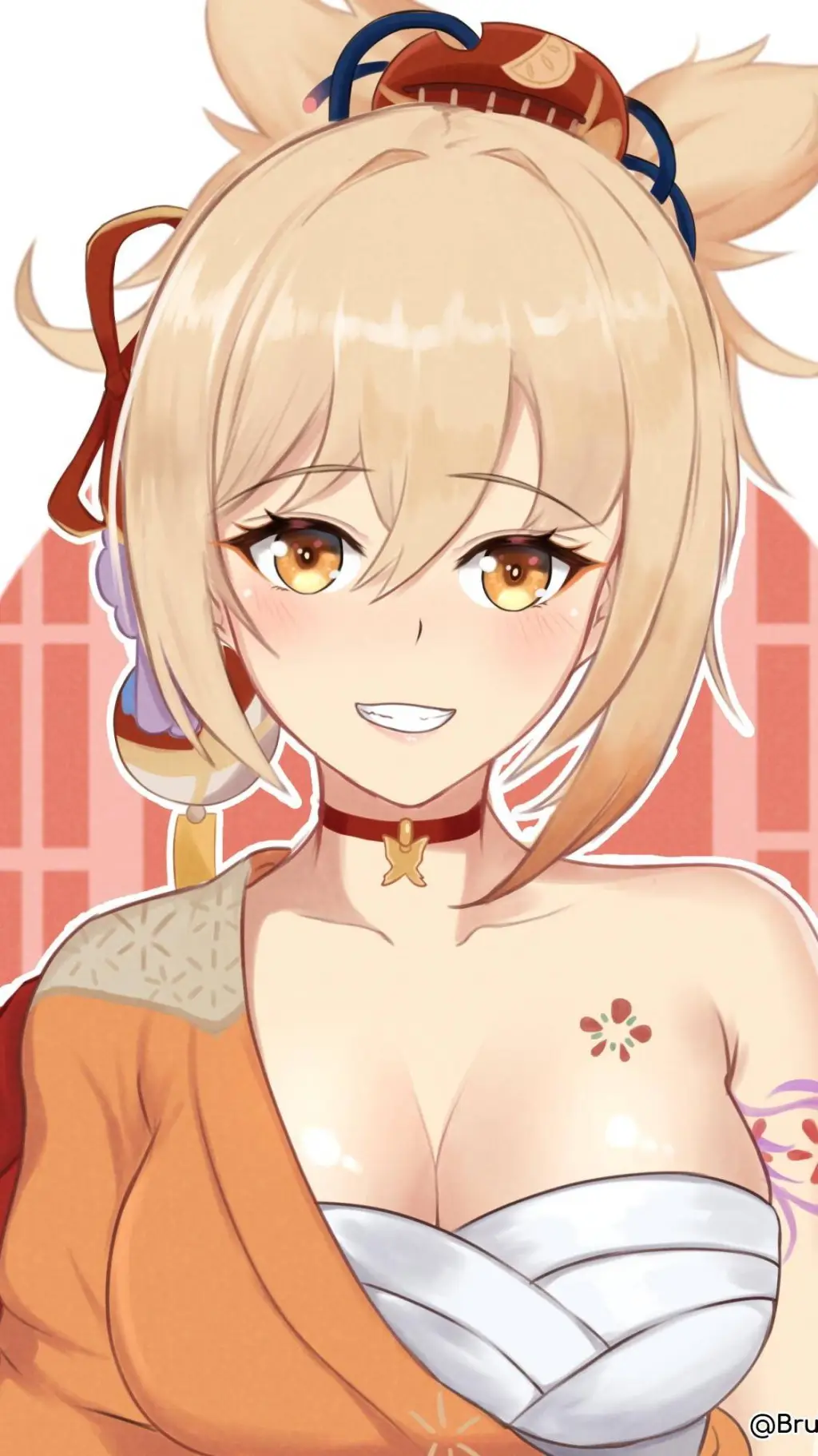 ai character: Yoimiya  background