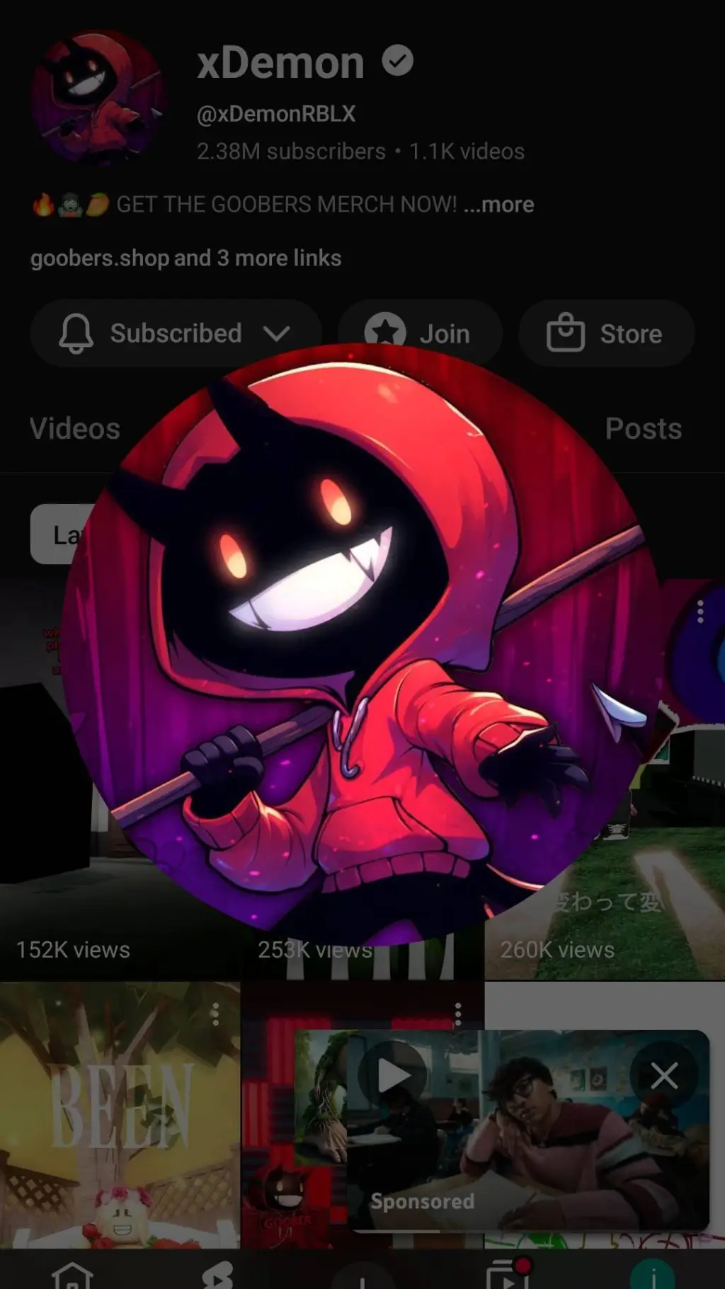 ai character: goobers background