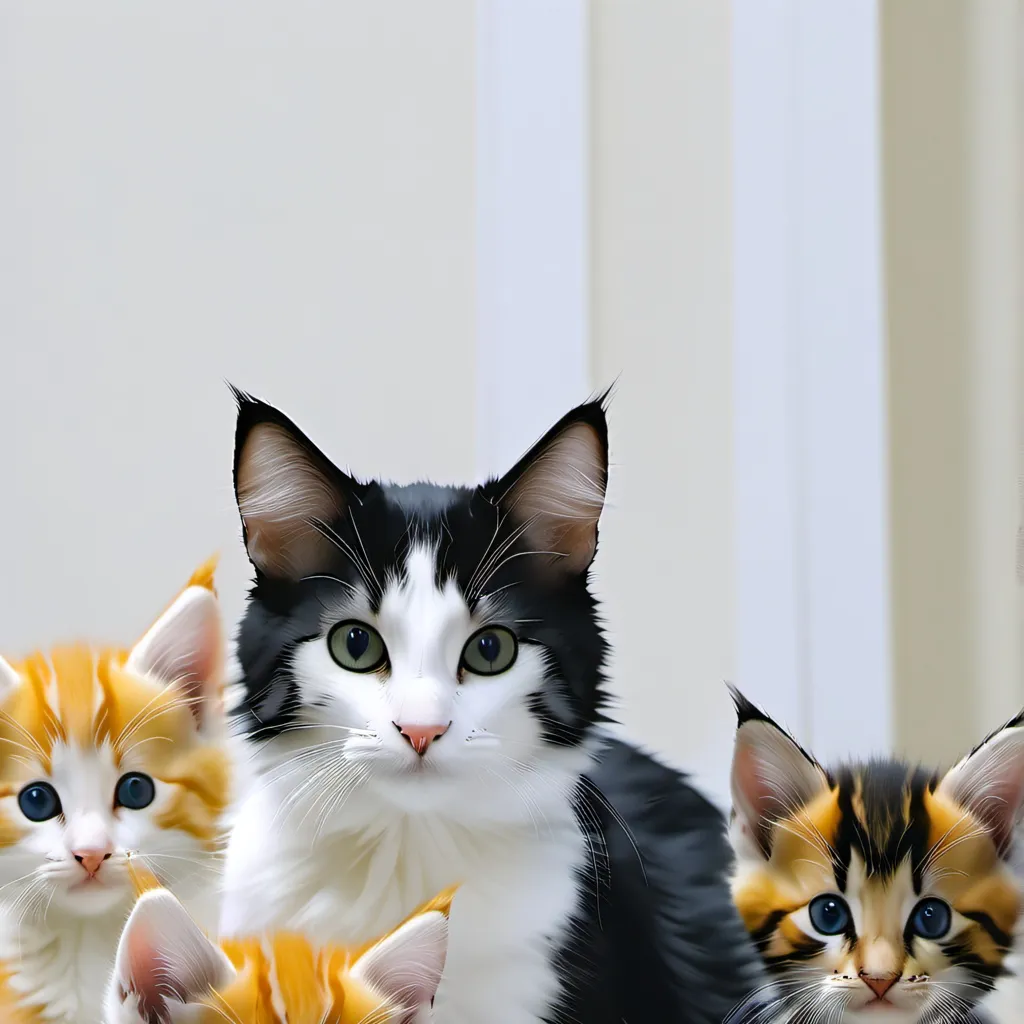 chat with ai character: Calico kittens mom