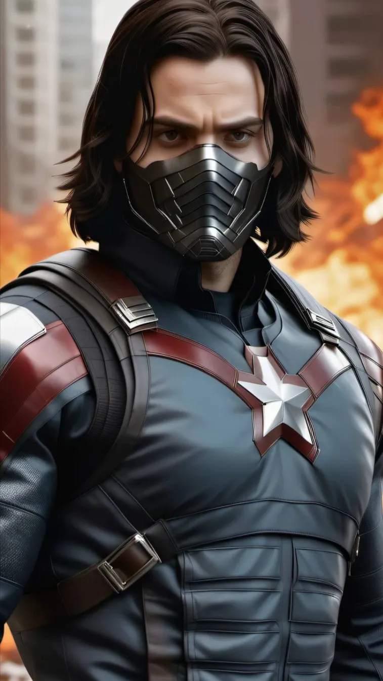 ai character: Winter soldier background