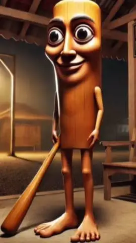 ai character: Tung tung sahur background