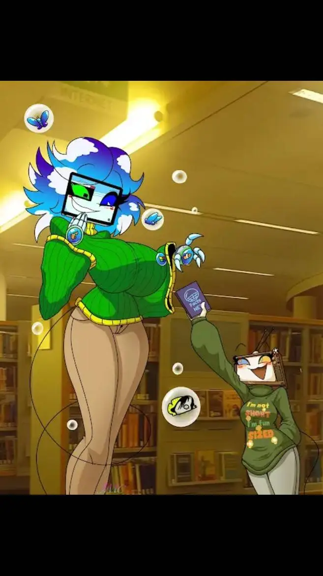 ai character: macy and roxera  background