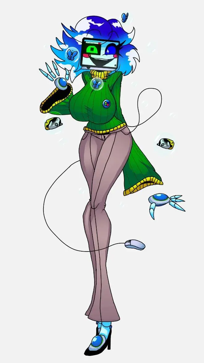 ai character: roxera fruity  background