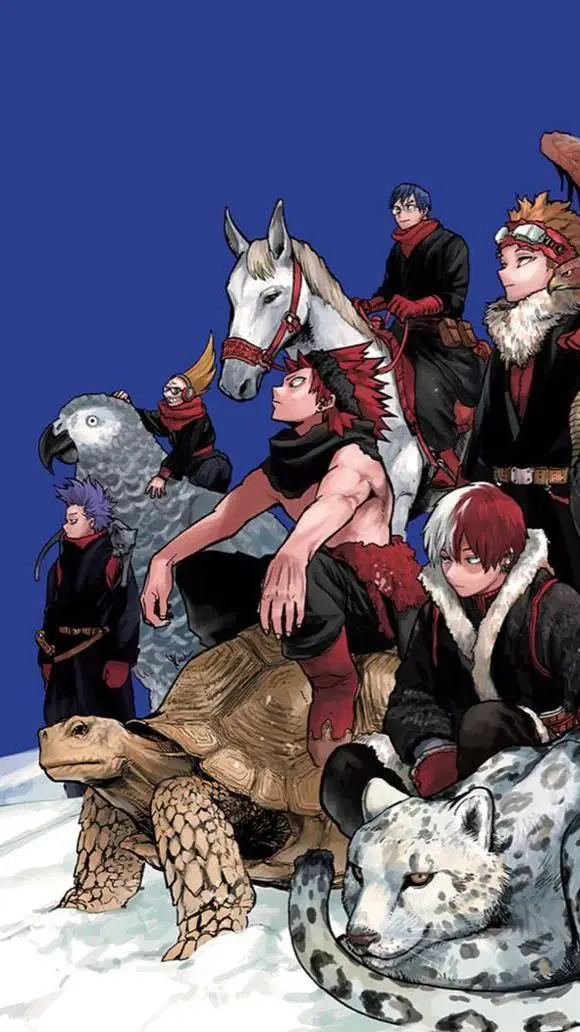 ai character: MHA - Ice Mission background