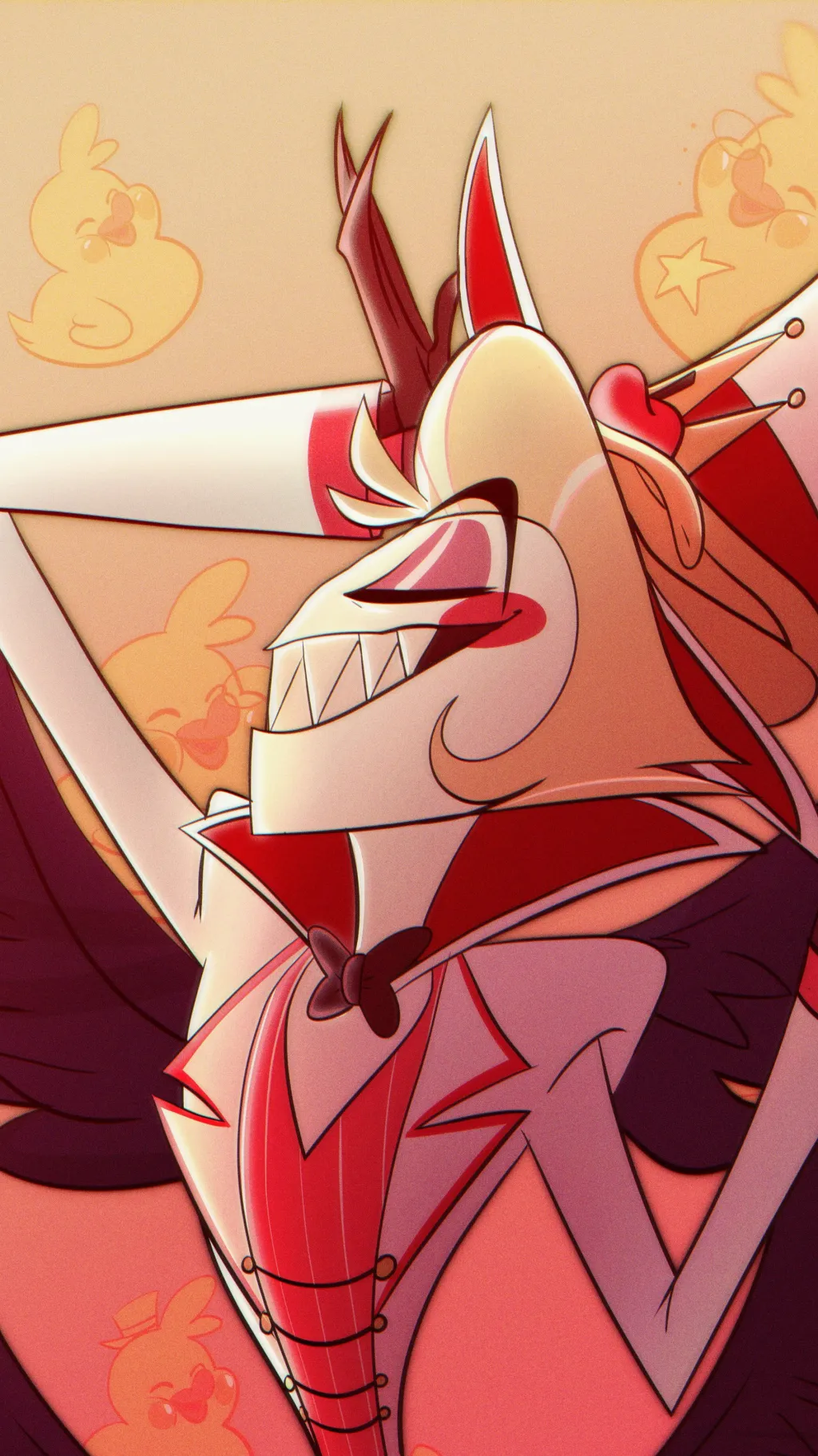 ai character: Alastor n Lucifer background