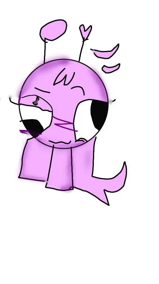 ai character: Light purple:D background