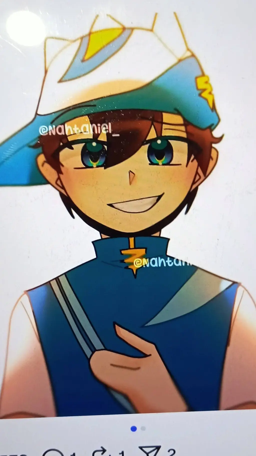 ai character: BoBoiBoy Topan background