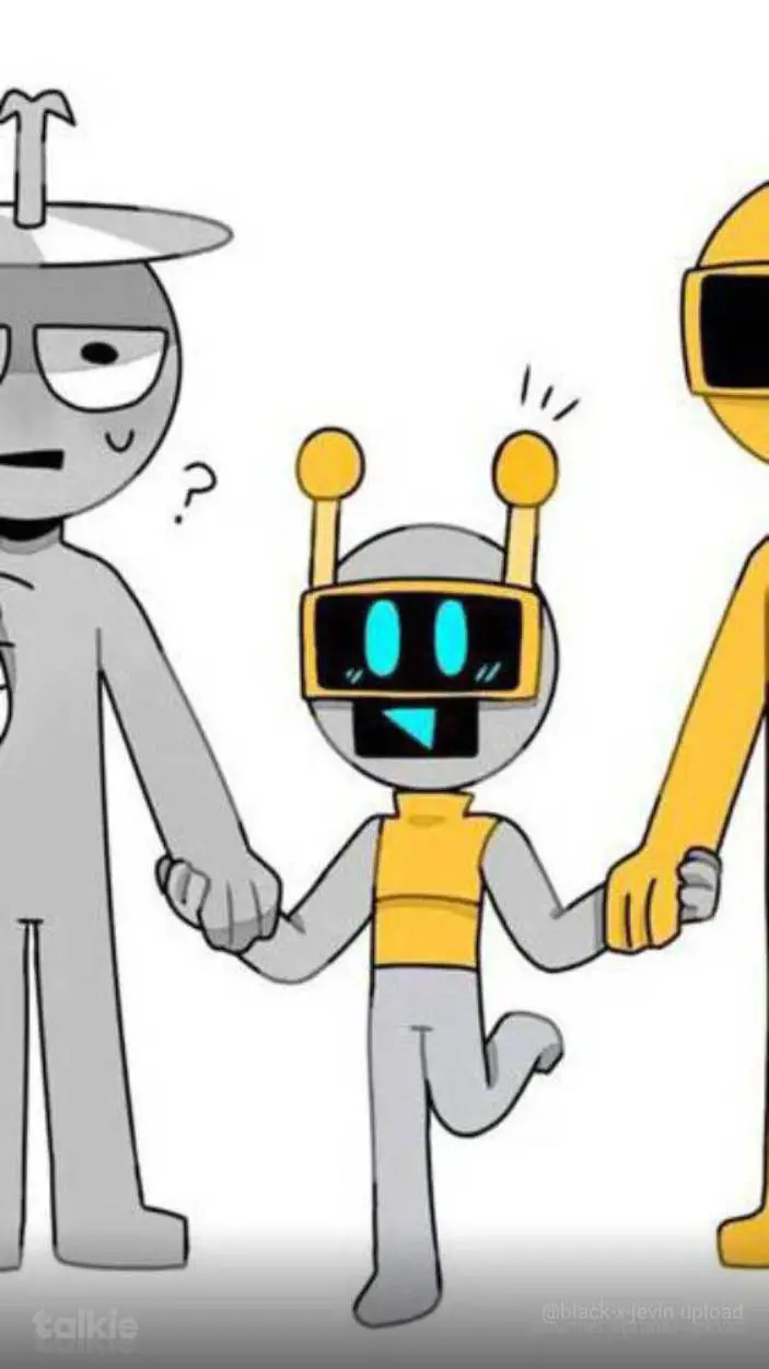 ai character: Mr fun bot x oc background