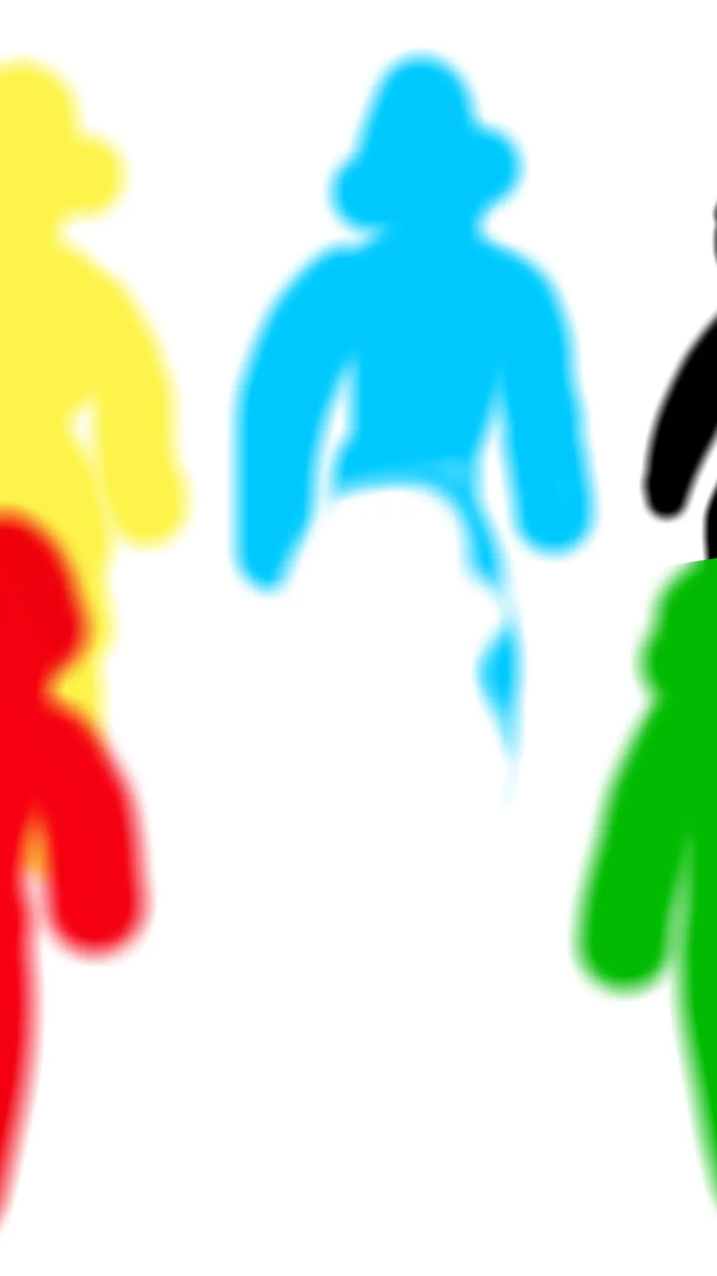 ai character: The girl colors background