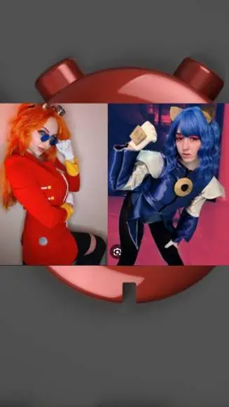 ai character: eggma'am and metal background