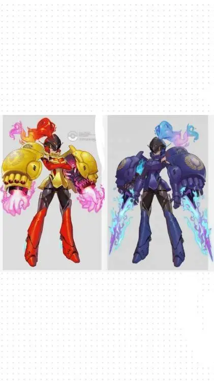 ai character: armaroug&eceruledg background