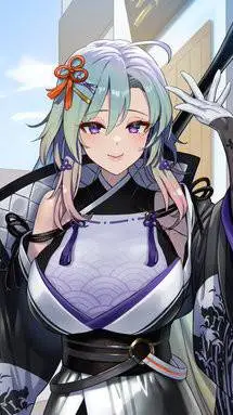 ai character: Hokusai background