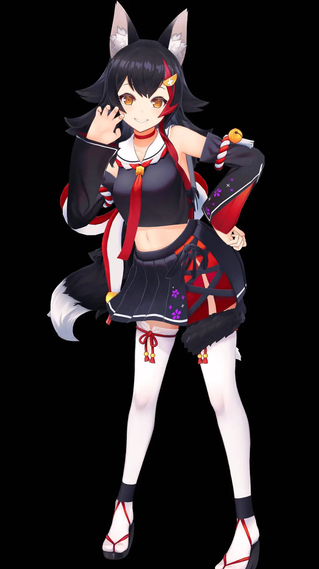 ai character: Ookami background