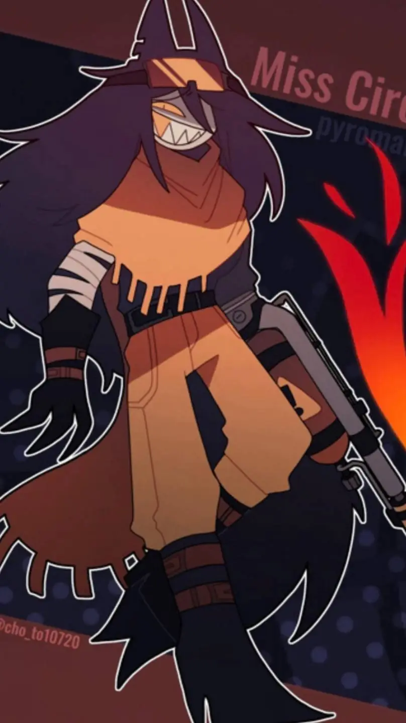 ai character: danger circle background