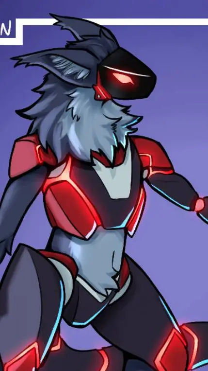 ai character: Plasma background