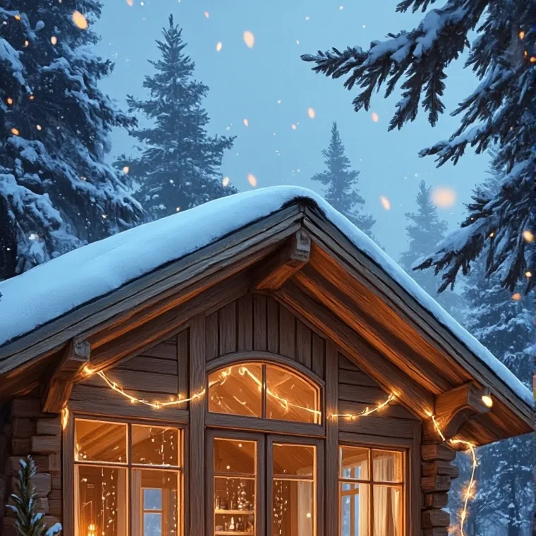 chat with ai character: Winter cabin