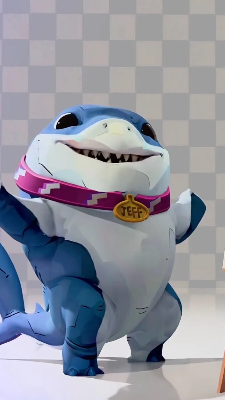 ai character: Jeff the Shark background