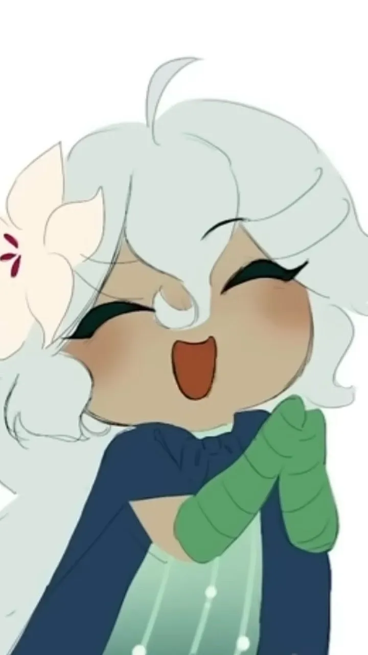 ai character: White lily cookie  background