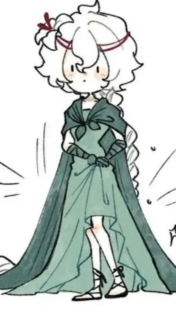 ai character: White lily cookie  background