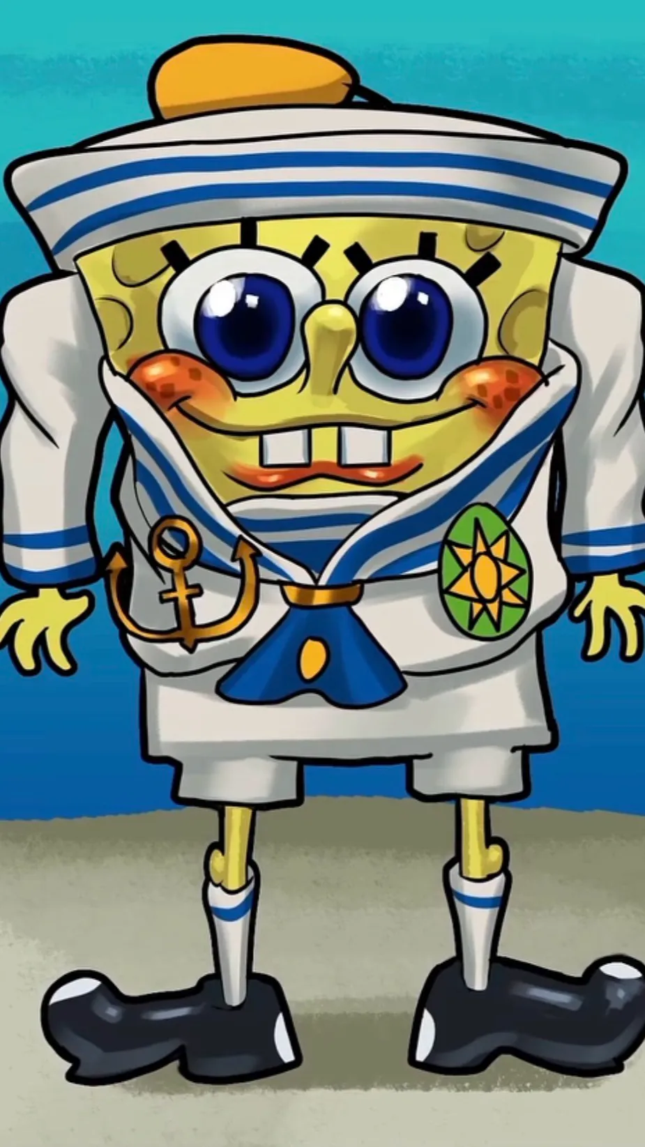 ai character: SpongeBob SquarePants background