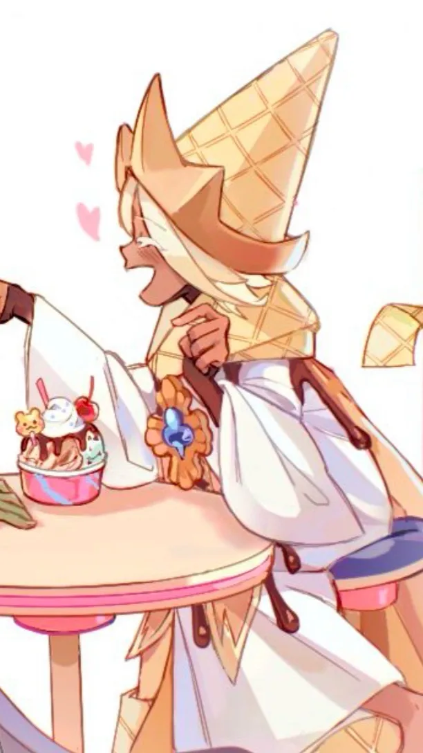 ai character: Purevanilla cookie background