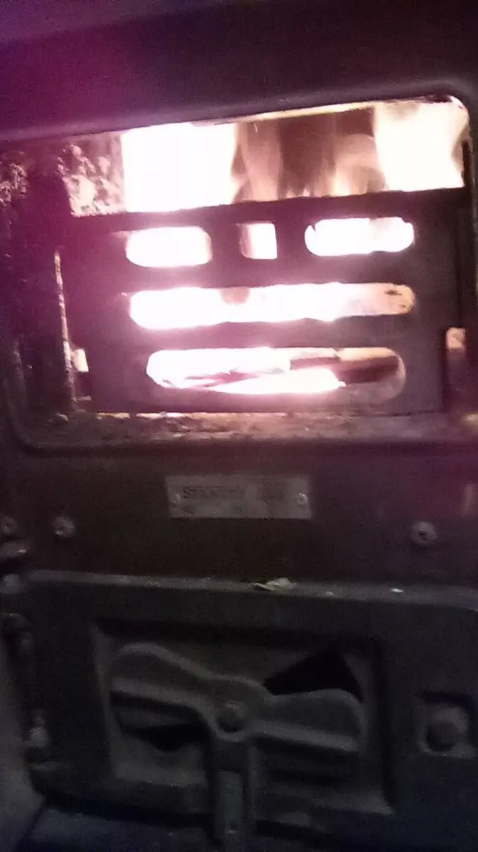 ai character: a random fireplace background
