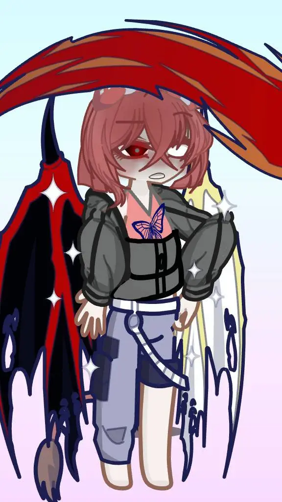 ai character: gacha life 2 rose background
