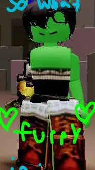 ai character: NOT AL FURRY R BAD background