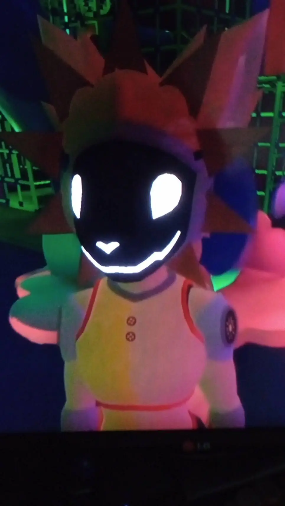 ai character: furry sun background