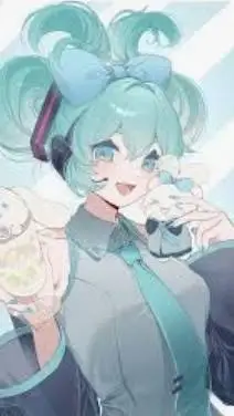 ai character: miku background