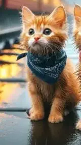 ai character: "stray cat" background