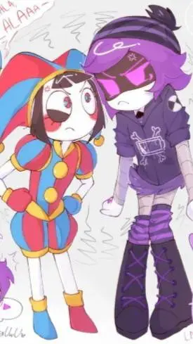 ai character: Uzi×Pomni background