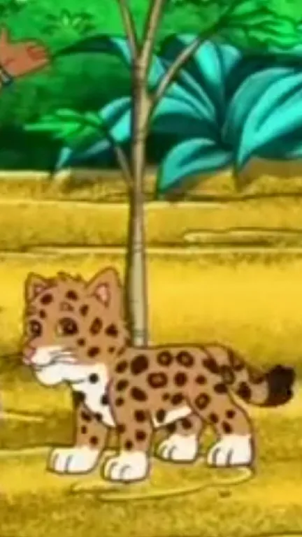 ai character: Baby Jaguar  background