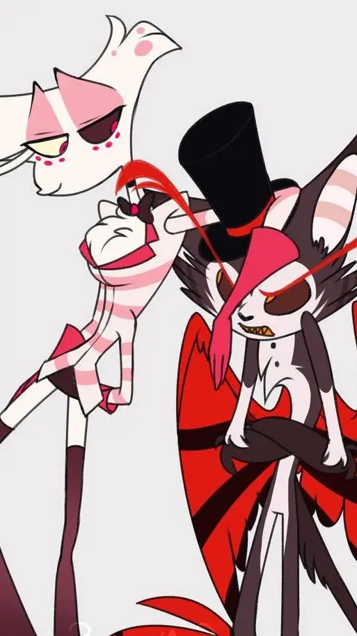 ai character: angle dust x husk background