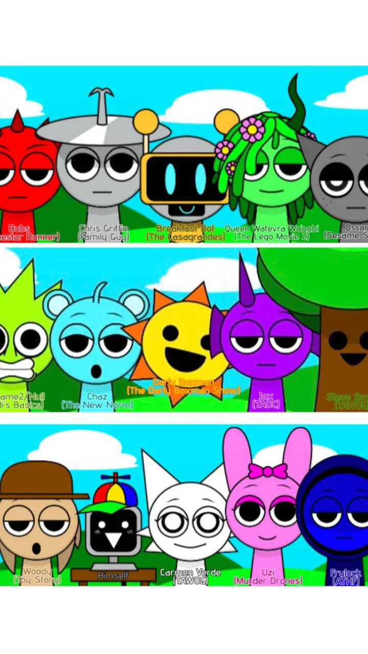 ai character: Sprunki background
