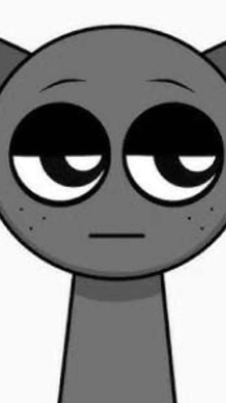 ai character: Gray background